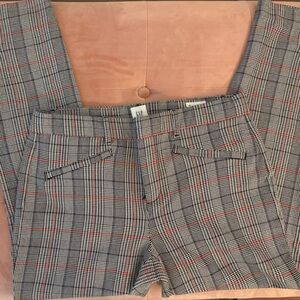 H&M Black and Red Checkered Blazer